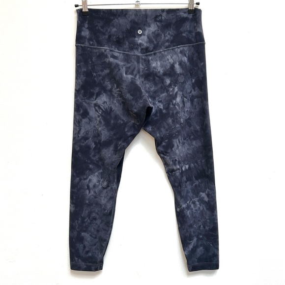 Lululemon Align High-Rise Pant 25" Leggings in Diamond Dye Pitch Grey, Size 14 - Picture 9 of 14